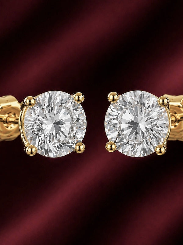 4.50 Cts T.W. Solitaire Earring