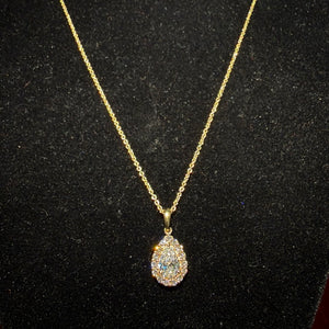 Grace Drop Pendant - Yellow Gold