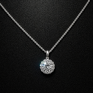 Eternal Radiance Pendant - White Gold