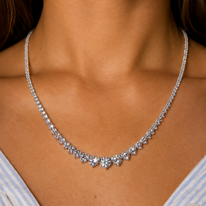 9.98 CTs Cascade Diamond Necklace