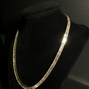 15.49 CTs Baguette Line Necklace