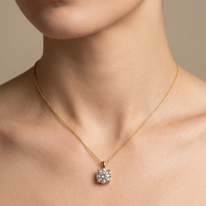 2 CTs Solitaire Pendant