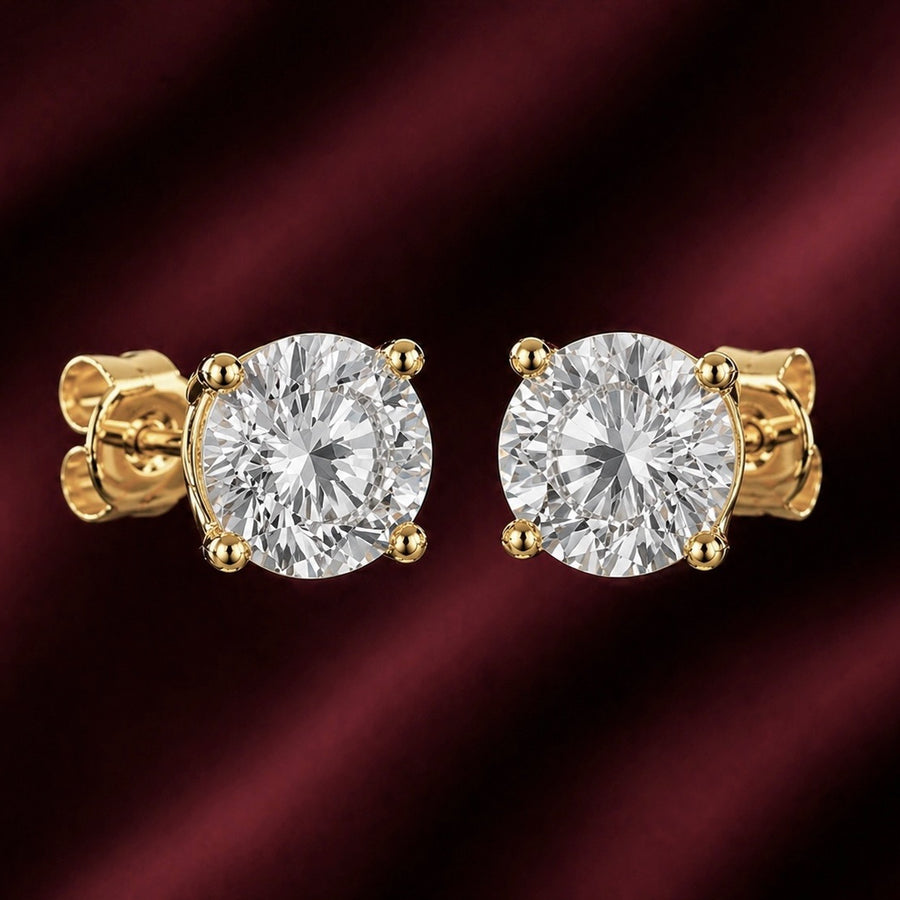 4.50 Cts T.W. Solitaire Earring