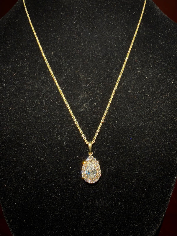 Grace Drop Pendant - Yellow Gold
