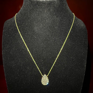 Aurelia Pear Cluster Pendant - Yellow Gold