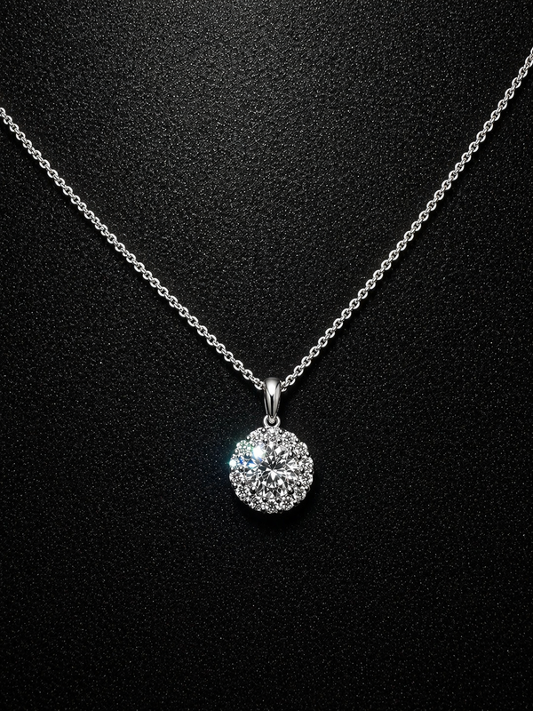 Eternal Radiance Pendant - White Gold