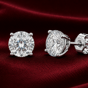 2.50 Cts T.W. Solitaire Earrings