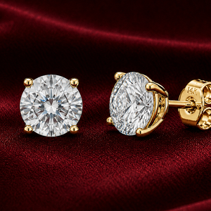 2.50 Cts T.W. Solitaire Earrings