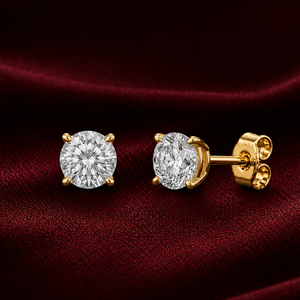 1.50 Cts T.W. Solitaire Earrings