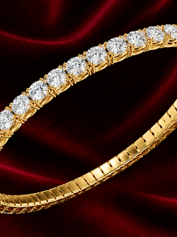 10 cts Flex Bangle - 14k Yellow Gold