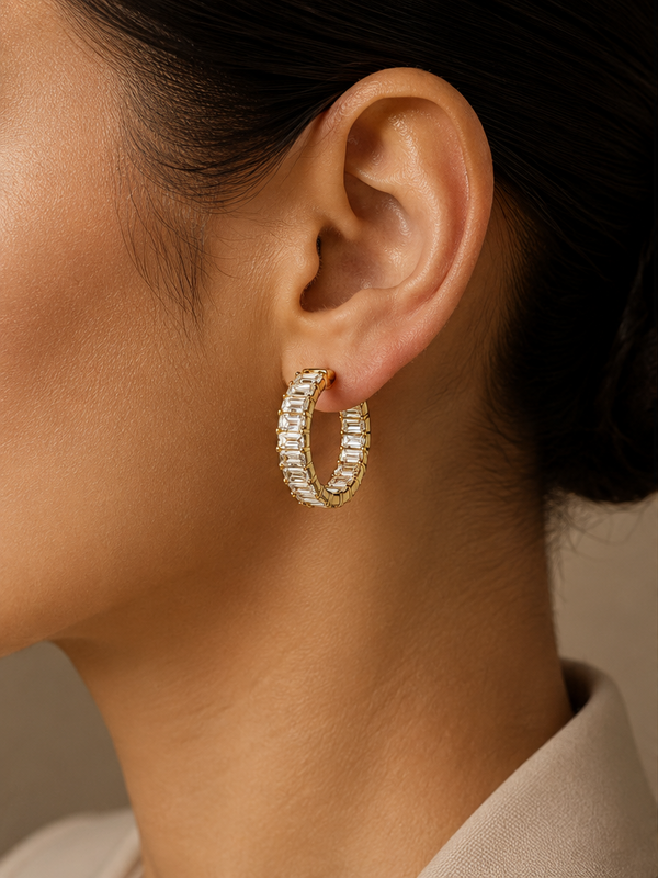 3.08 CTs Baguettes Hoops