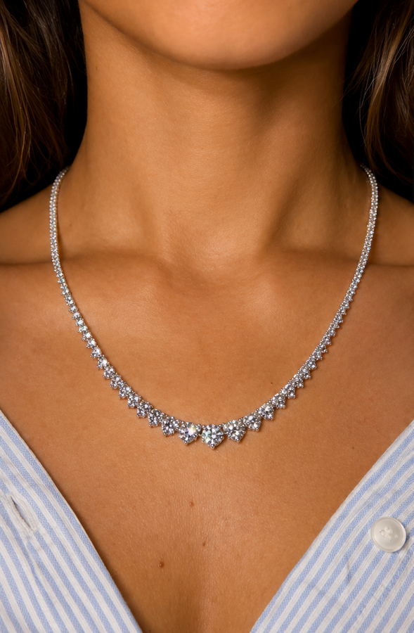 9.98 CTs Cascade Diamond Necklace