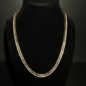15.49 CTs Baguette Line Necklace