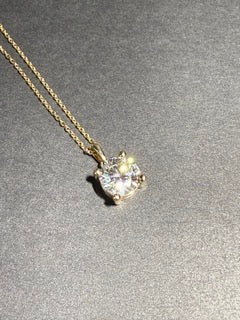 2 CTs Solitaire Pendant