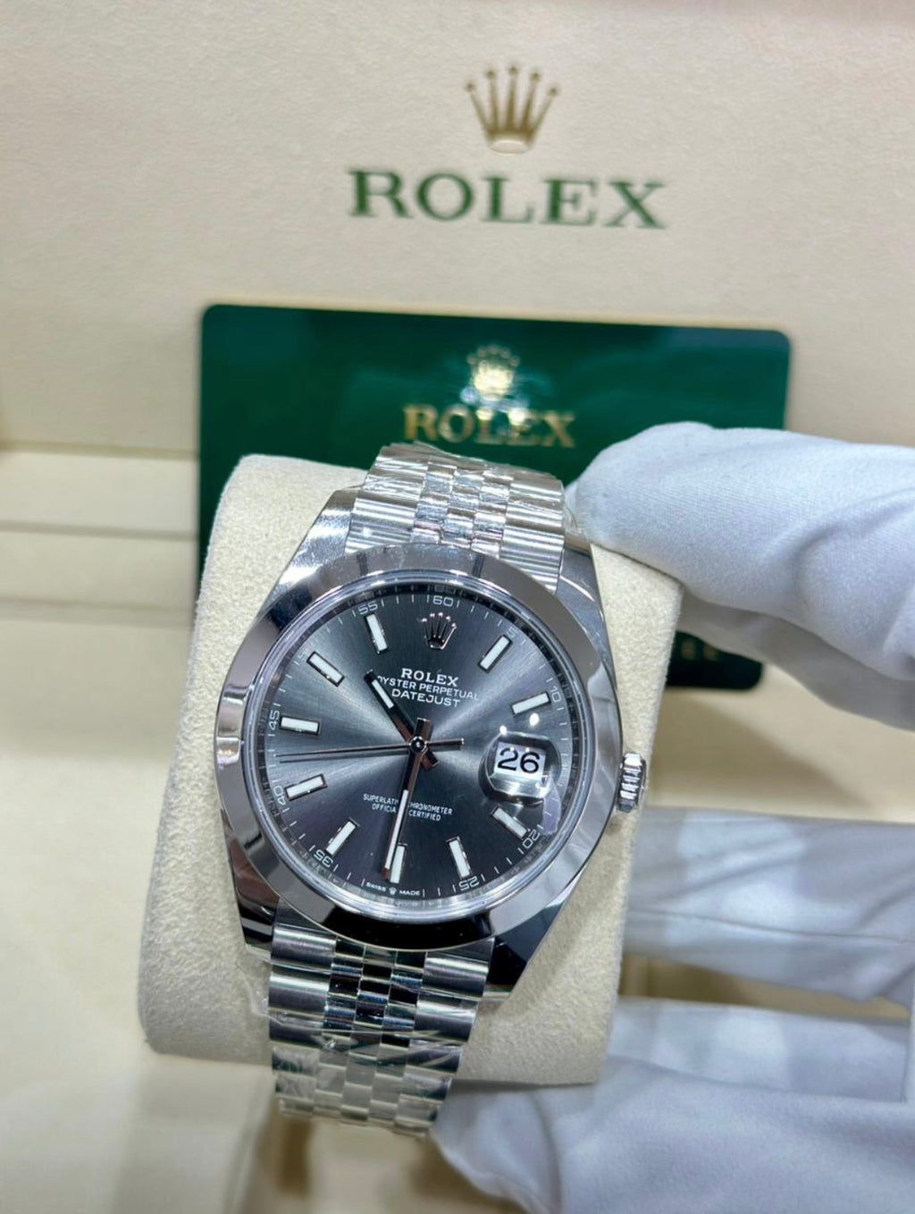 Rolex DateJust Slate Dial