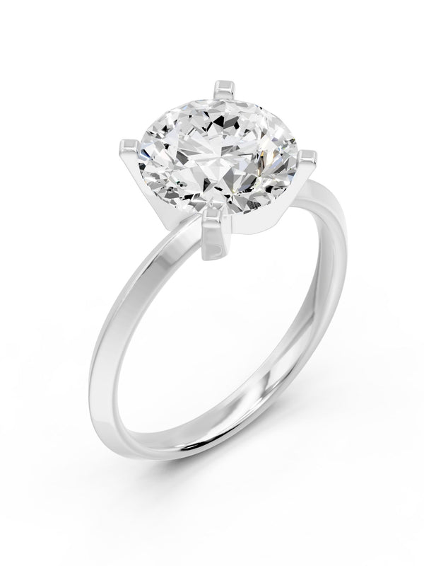 Tiffany 4 prong Round Ring - 3.50 cts