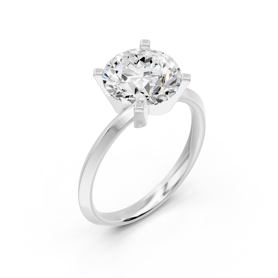 Tiffany 4 prong Round Ring - 3.50 cts