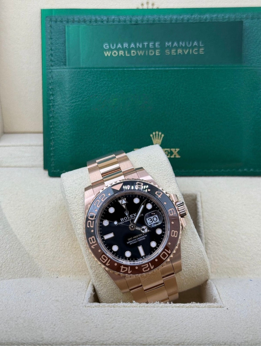 Rolex GMT Master 2 Rose Gold RootBeer