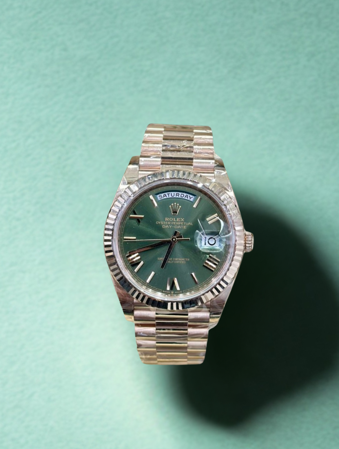 Rolex DayDate Rose Gold Olive