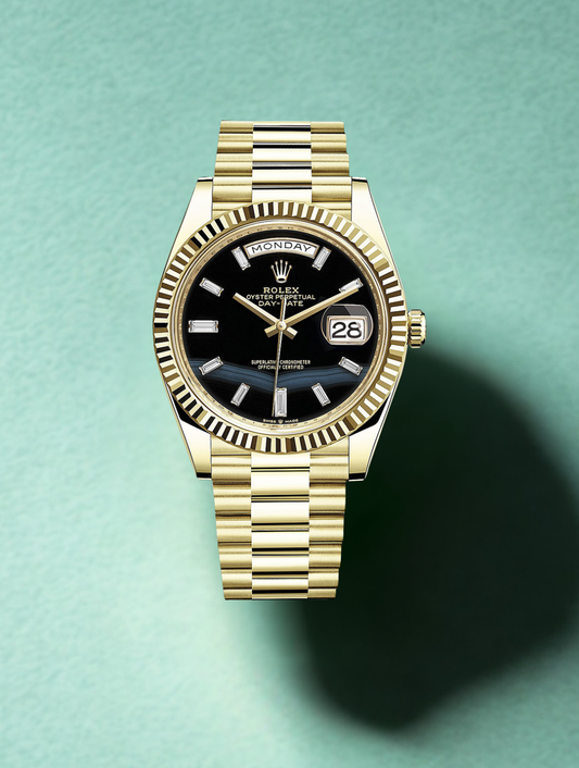 Rolex DayDate Yellow Gold Onyx Dial