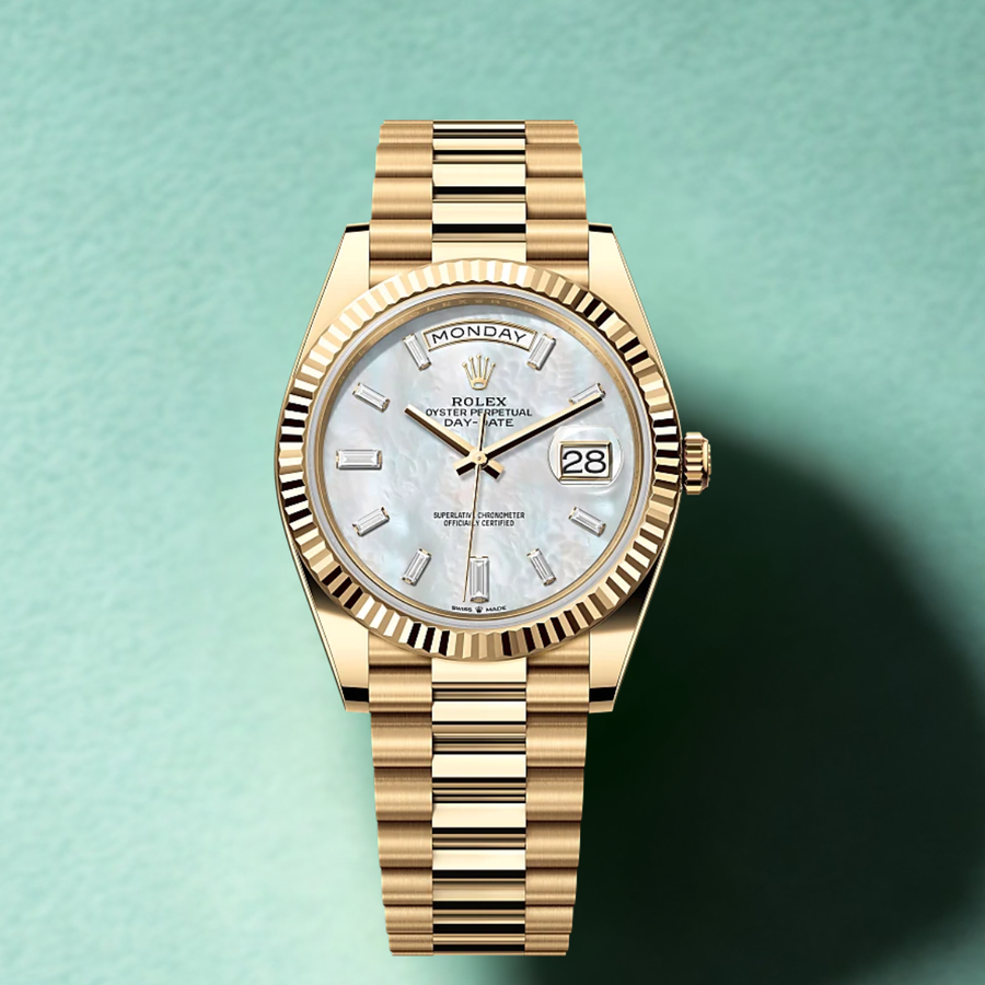 Rolex DayDate Yellow Gold Mother of Pearl
