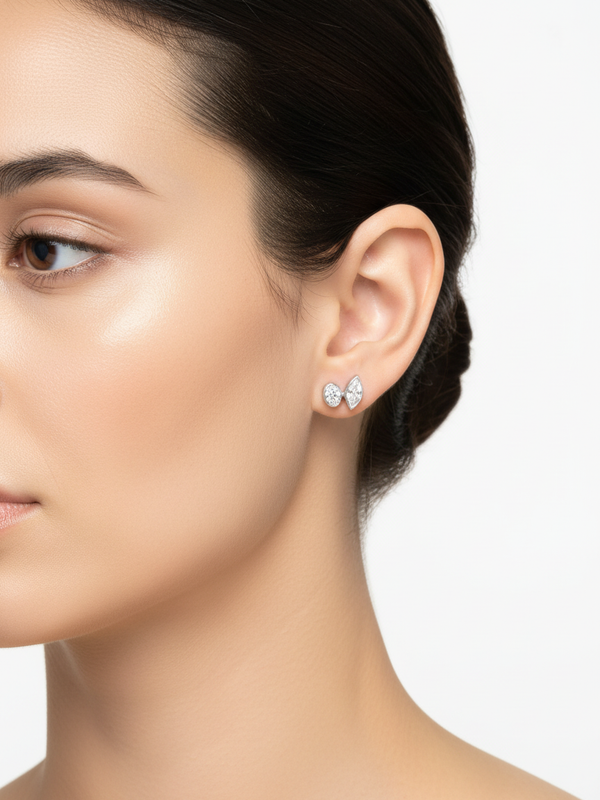 Marquise Grace Duo - White Gold