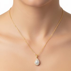 Grace Drop Pendant - Yellow Gold