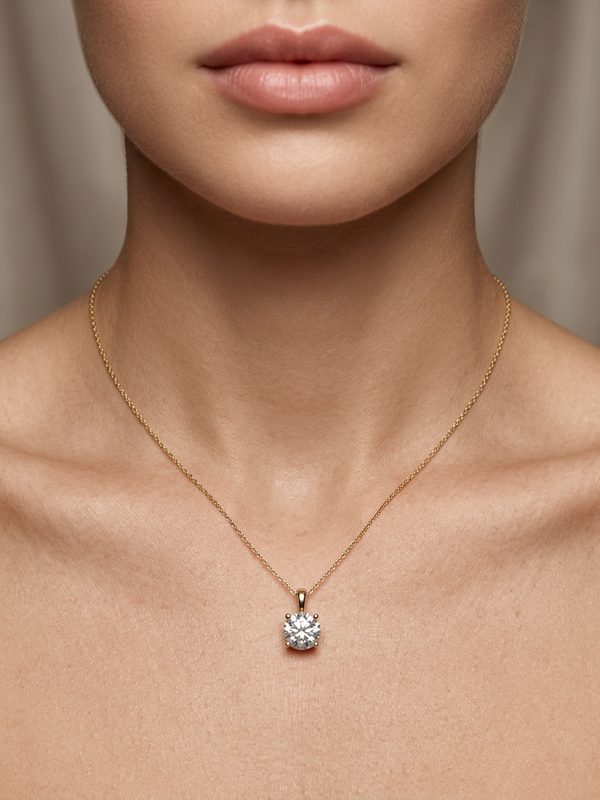 1.50 CTs Solitaire Pendant