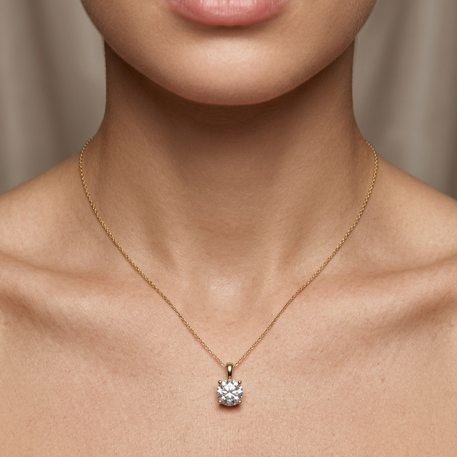1.50 CTs Solitaire Pendant
